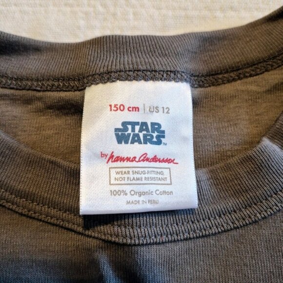 Hanna Andersson boys size 150 or 12 Star Wars pajama top vguc - Picture 2 of 4